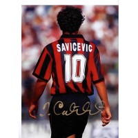 Autografo di Dejan Savicevic Fotografia Maglia Milan 
