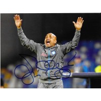 Fotografia autografata di Luciano Spalletti con tuta Napoli 