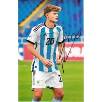 Fotografia autografata di Nicols Paz con Maglia Argentina 