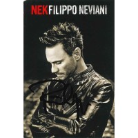 Autografo di Nek su cartolina fotografica promozionale