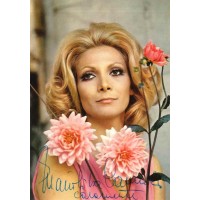 Autografo di Mariolina Cannuli su fotografia a colori 1971